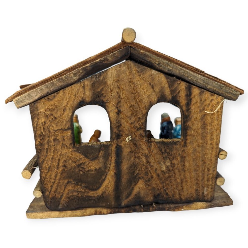Vintage Rustic/Primitive Nativity Scene - Picture 4 of 14